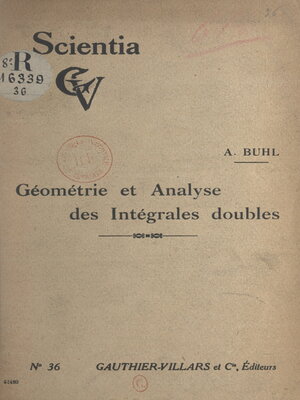 cover image of Géométrie et analyse des intégrales doubles